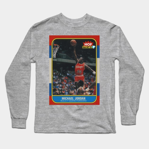 Michael Jordan Rookie - HOF Gem MT 10 Long Sleeve T-Shirt by hofgemmt10